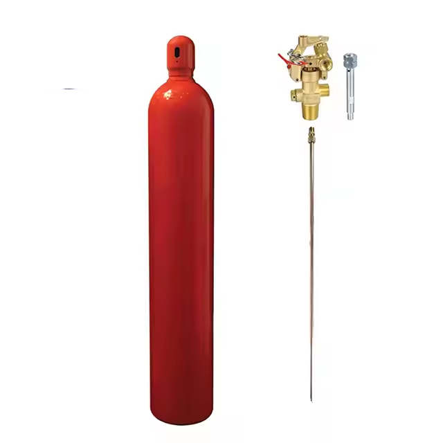 67.5L/68L  45kgs seamless steel co2 gas cylinder for fire extinguish system
